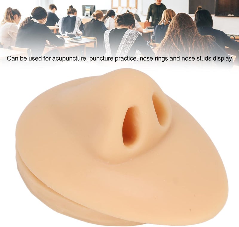 woobles Silicone Nose Model, Simulation Nose Model, Soft Silicone Flexible Human Nose Acupuncture Teaching Display Tool - Image 4